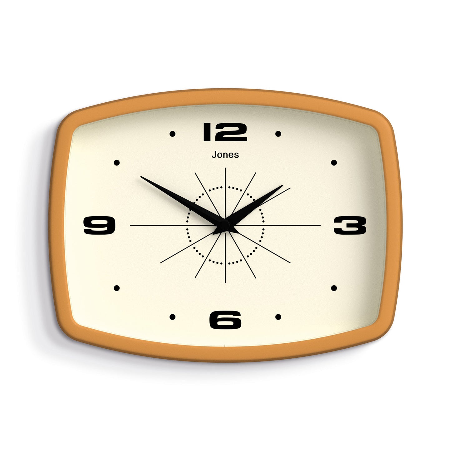 Jones Movie wall clock in mustard yellow 25cm