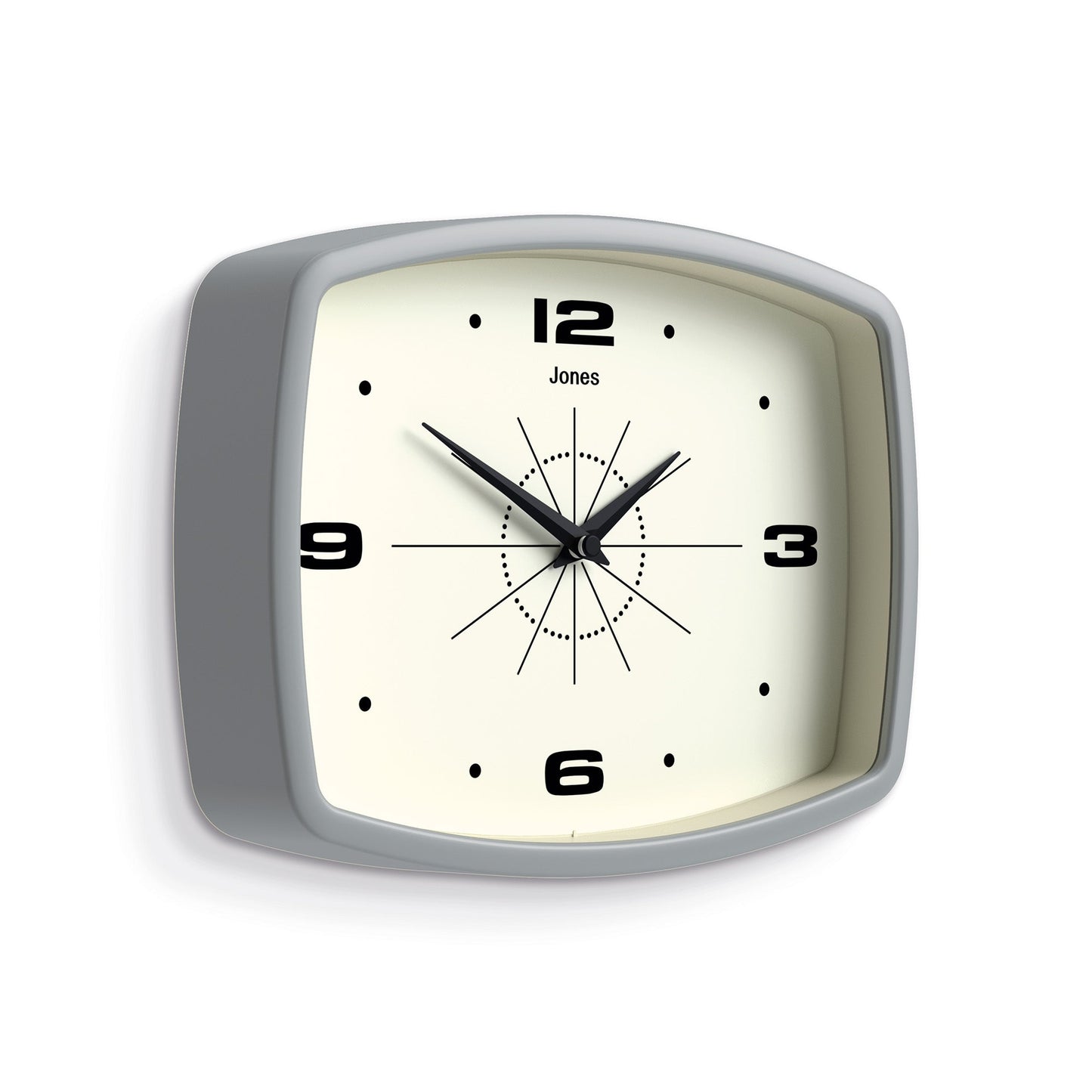 Jones Movie wall clock in grey 25cm